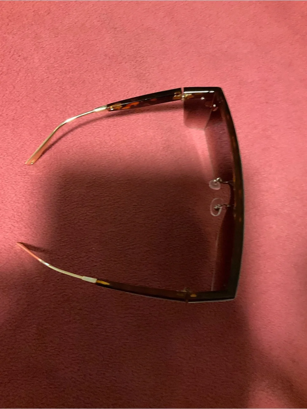 Designer-Style Oversized Shield Sunglasses in Brown